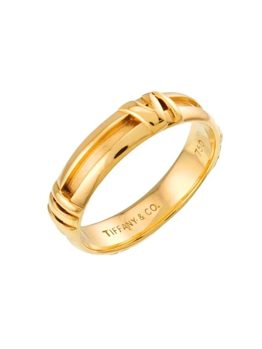 Tiffany & Co Atlas Ring 18k YG Yellow Gold 750